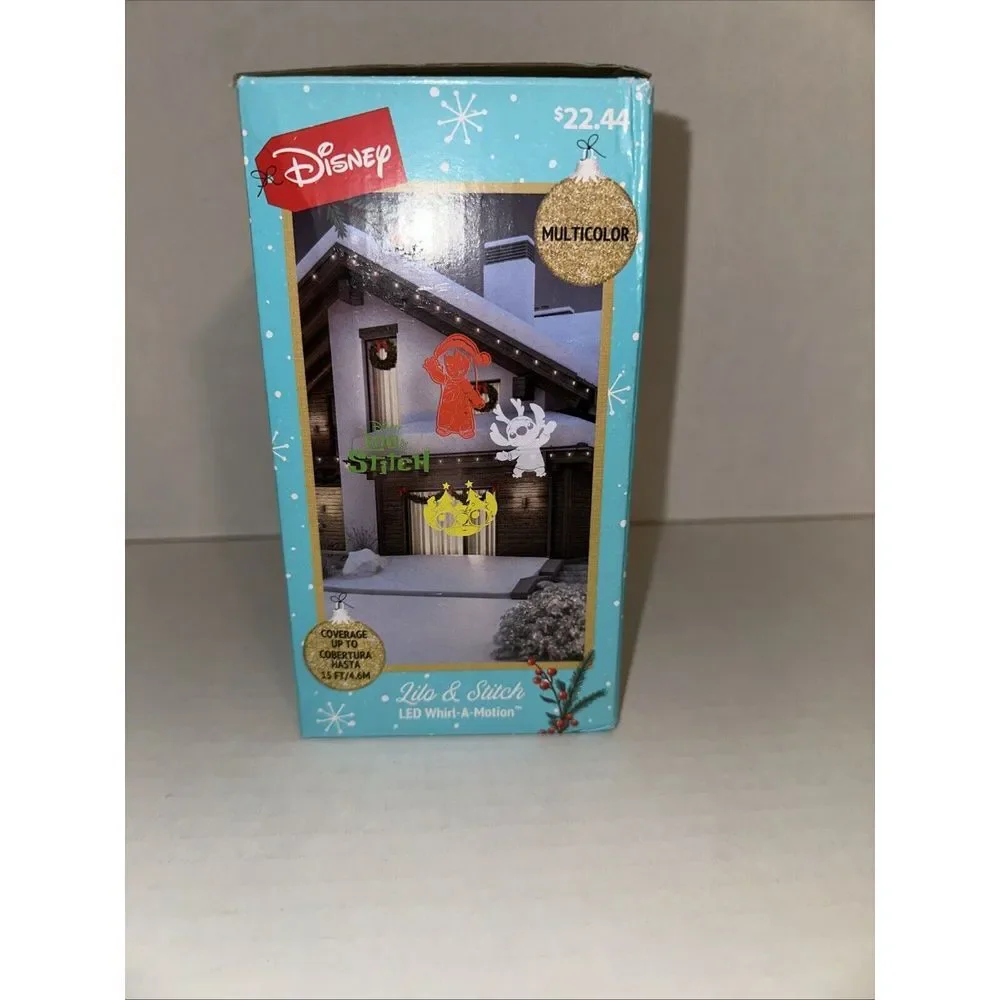 Disney Stitch Christmas‎ Whirl-a-motion LED Light Show Projector